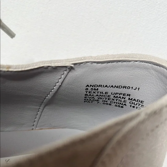 Madden Girl Gray Sneakers with Platform Sole Beige color Size 8.5 - Picture 11 of 11